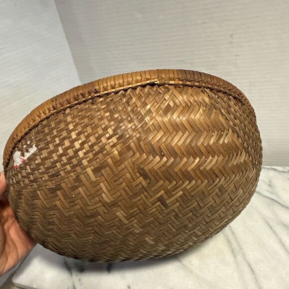 Vintage utility basket hand made Boho fruit/ bread/veggie all purpose basket - Picture 4 of 12
